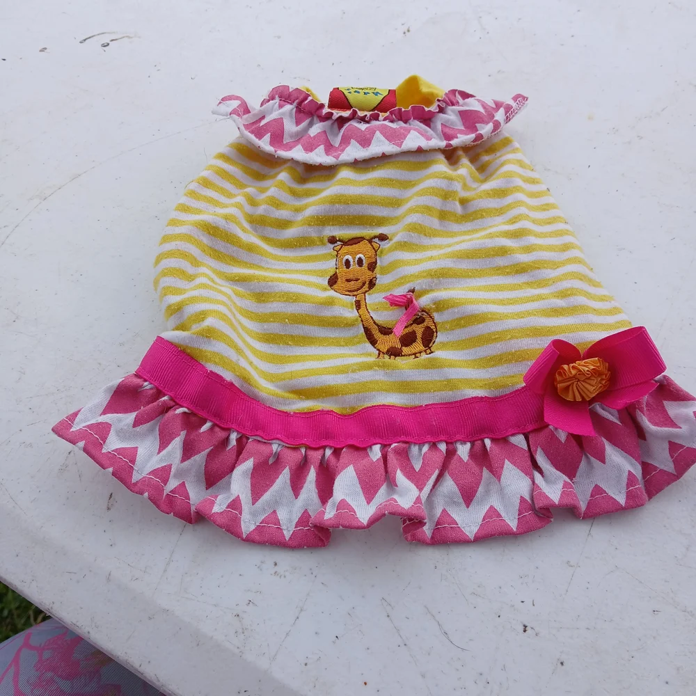 Pink and Red Heart Dog Dress